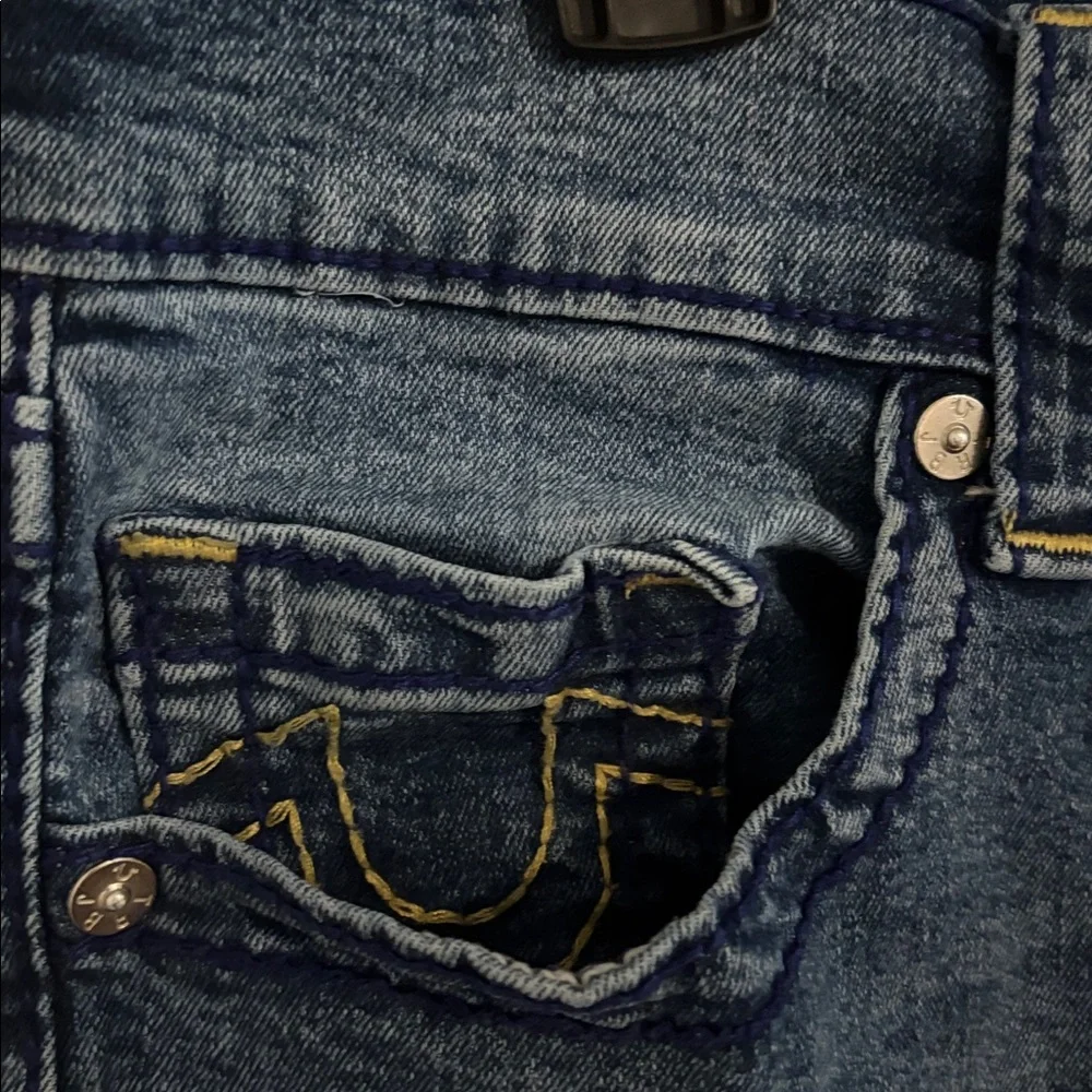 True Religion Size 33 Men’s RICKY STRAIGHT JEAN Blue Denim Jeans